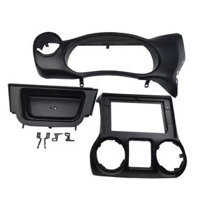 CONSOLA JEEP WRANGLER RUBICON TRES PIEZAS 2011 A 2014 - 10 (NEGRO MATE)