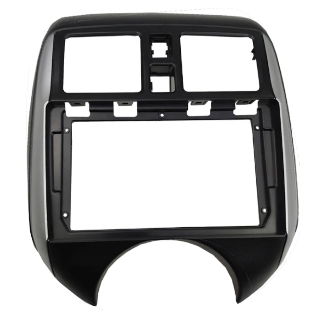 CONSOLA NISSAN VERSA 2012 A 2014 - 9 (NEGRO MATE CON GRIS PLATA)