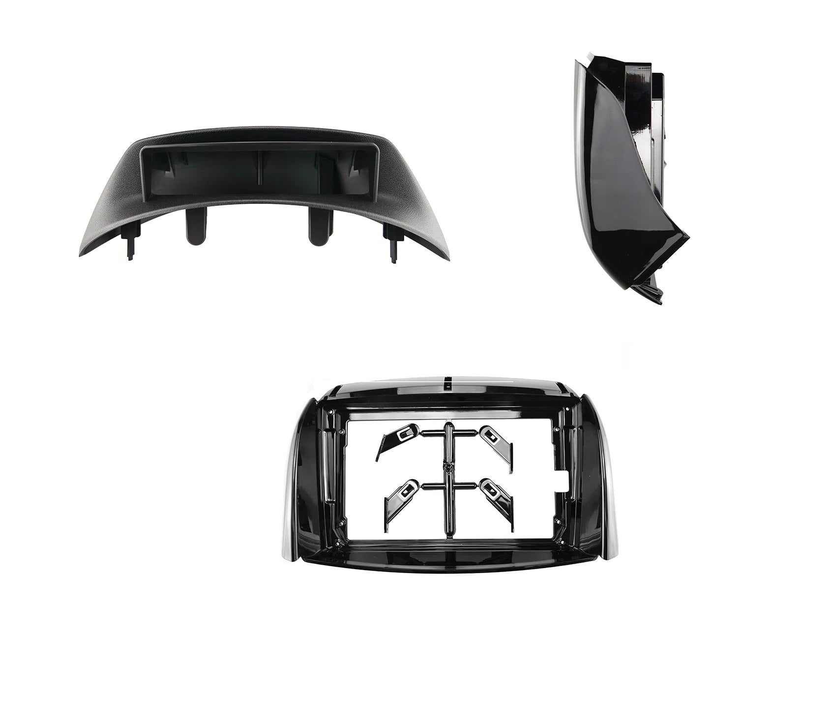 CONSOLA RENAULT KOLEOS 2009 A 2017 - 9 (NEGRO BRILLANTE CON NEGRO MATE)