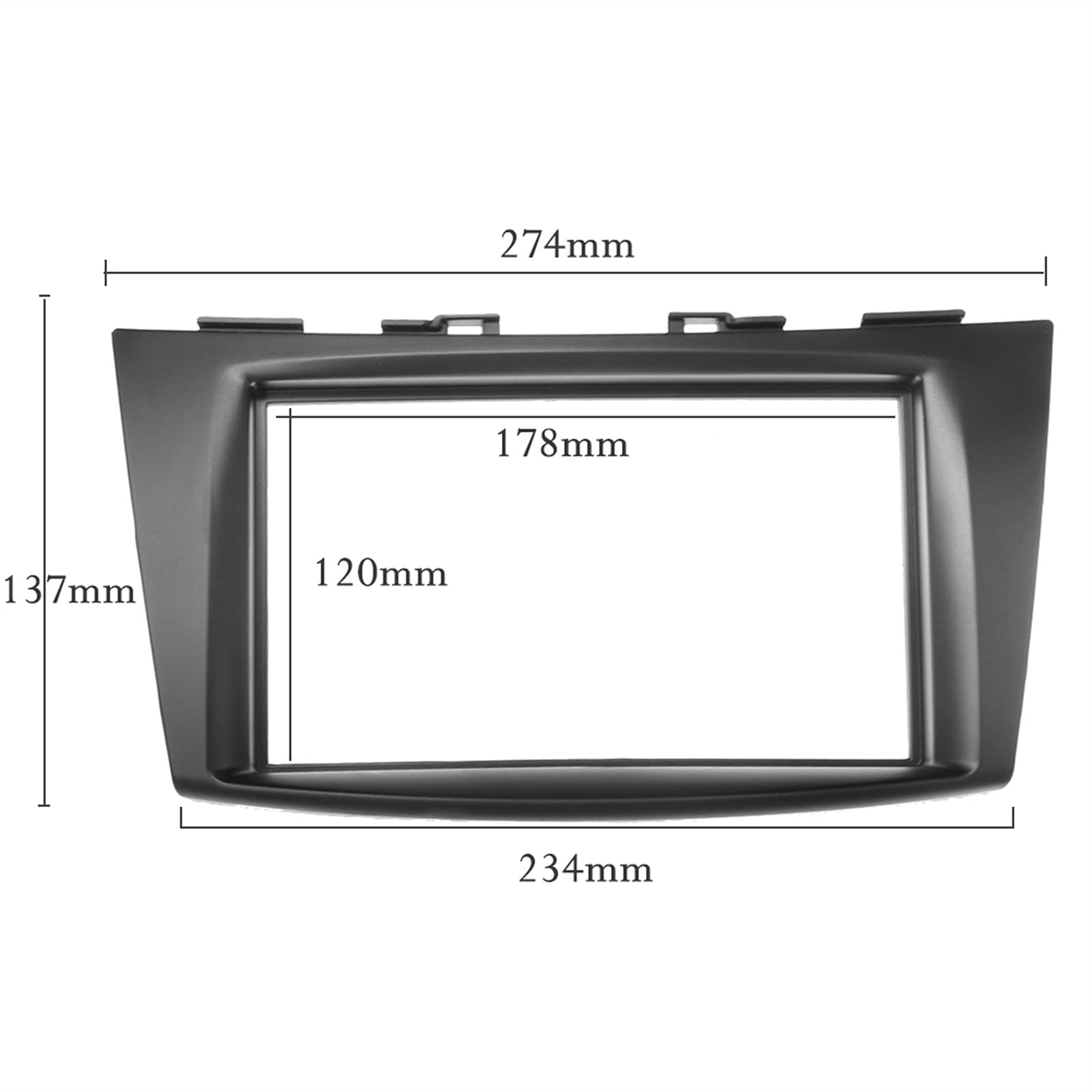 CONSOLA SUZUKI SWIFT, ERTIGA 2013 A 2018 - 9 (NEGRO MATE)