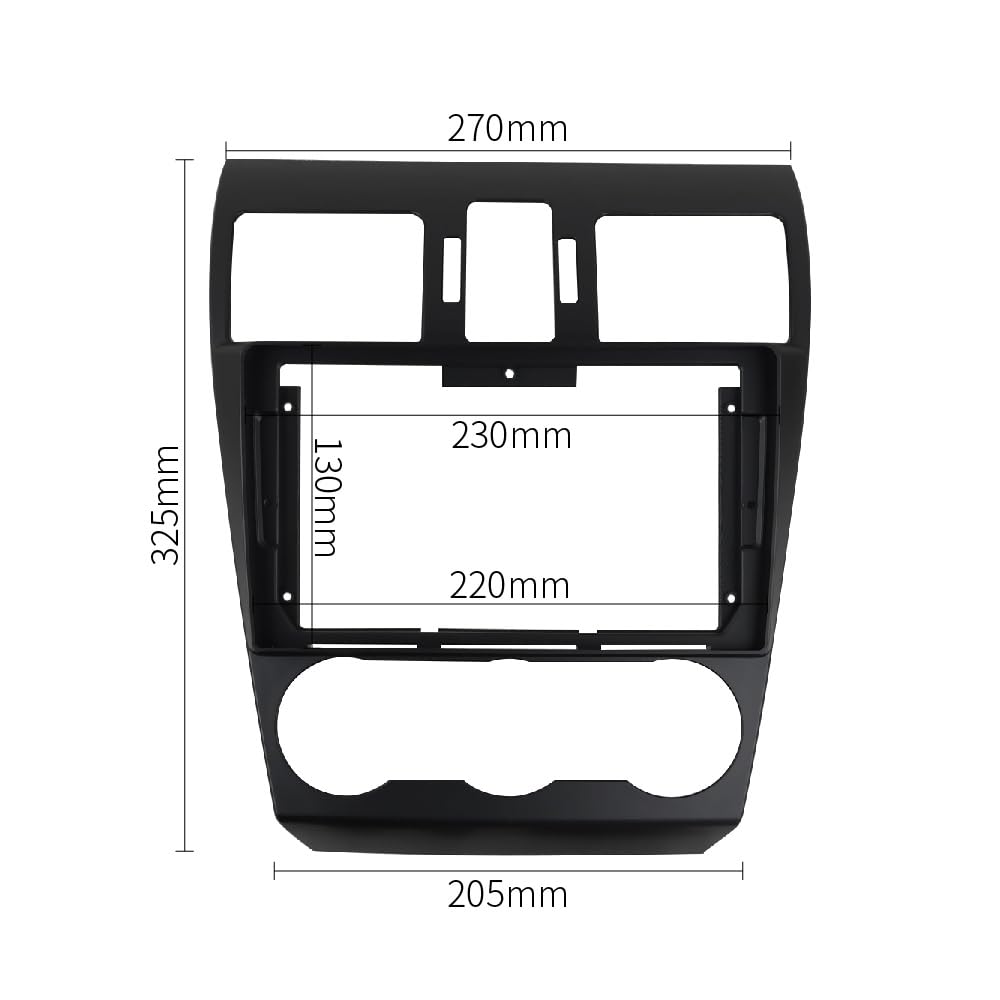 CONSOLA SUBARU FORESTER 2014 A 2018 - 9 (NEGRO MATE)