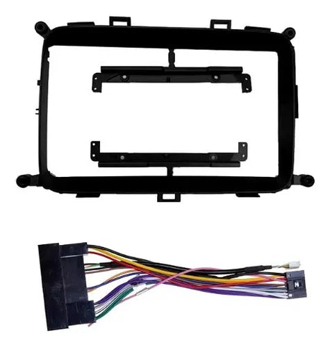 CONSOLA KIA CARENS 2014 A 2019 - 9 (NEGRO MATE)
