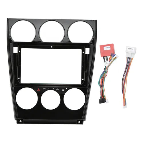 CONSOLA MAZDA 6 2004 A 2009 - 9 + CAN BUS (NEGRO BRILLANTE)