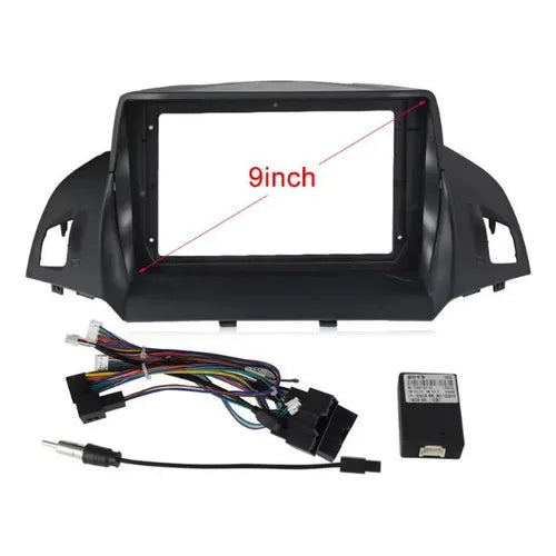 CONSOLA FORD ESCAPE 2013 A 2020 - 9 TRES PIEZAS (NEGRO MATE)