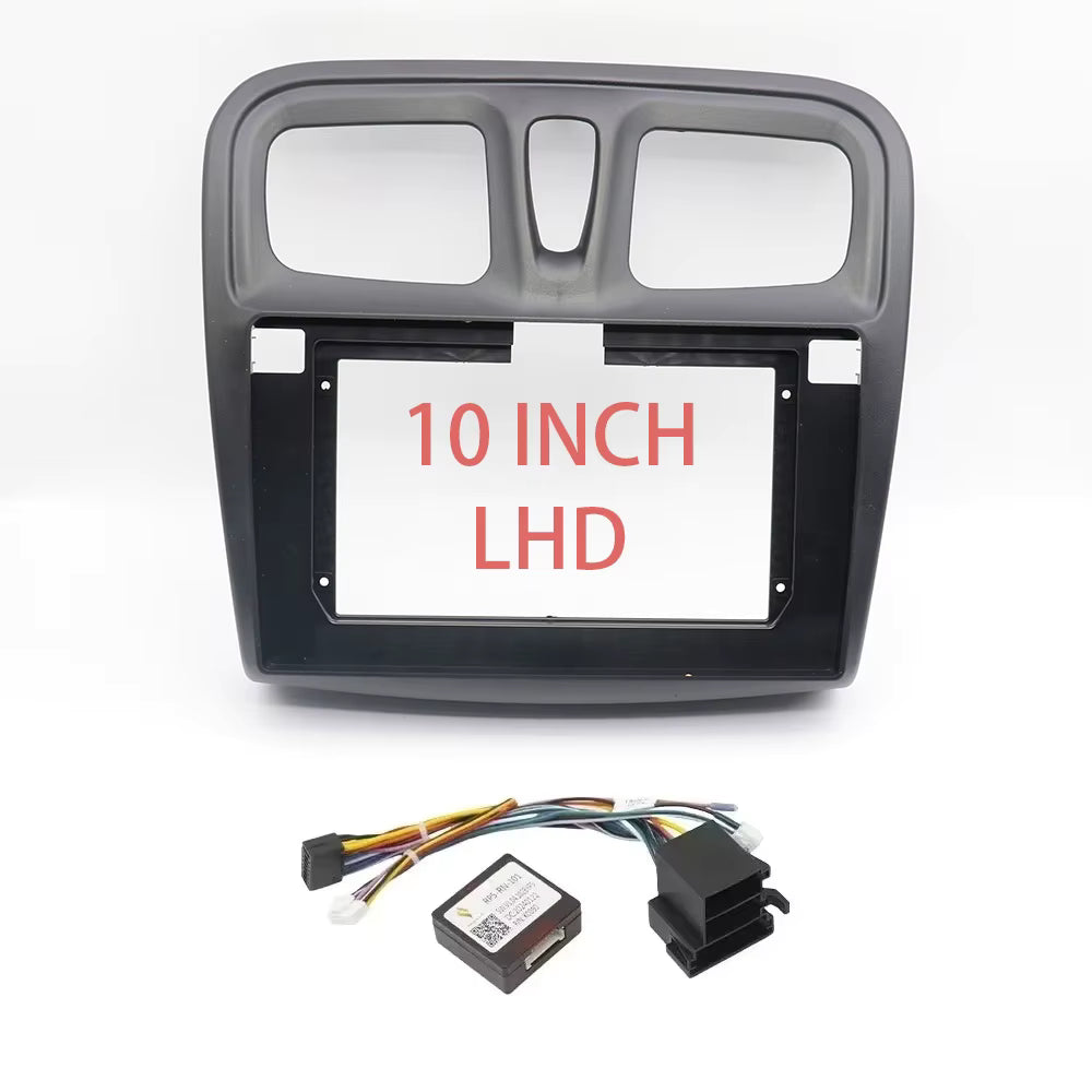 CONSOLA RENAULT LOGAN, SANDERO, STEPWAY 2017 A 2024 - 10 + CAN BUS (NEGRO MATE)