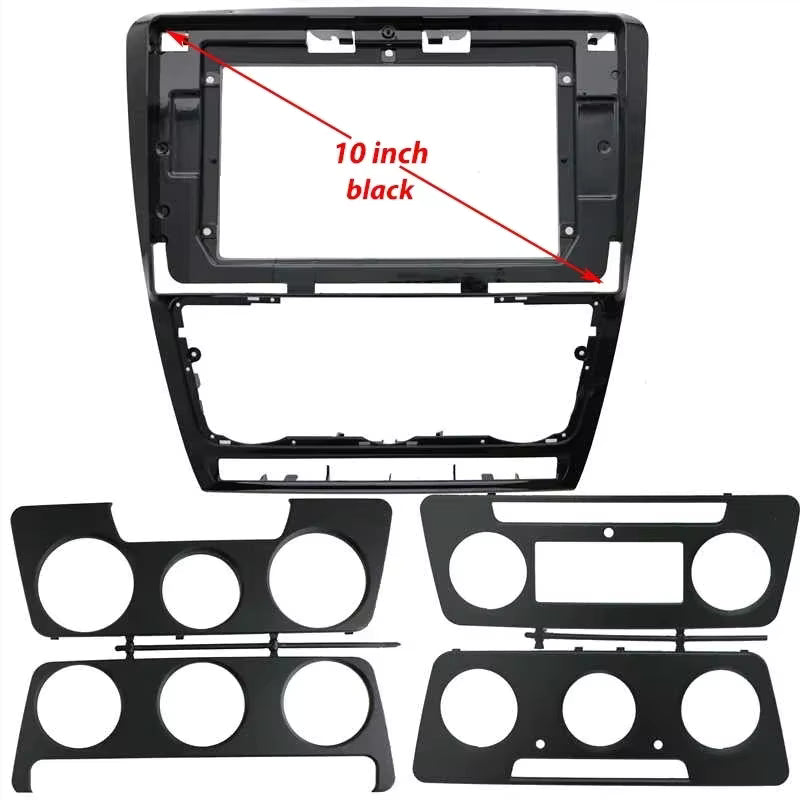 CONSOLA SKODA OCTAVIA 2011 A 2013 - 10 (Negro Mate)
