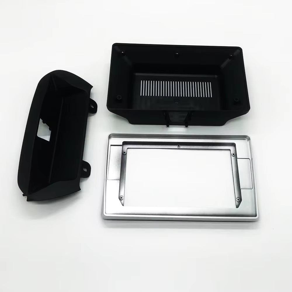 CONSOLA CHEVROLET TRACKERT 2021 A 2024 - 10 (NEGRO MATE CON GRIS PLATA)