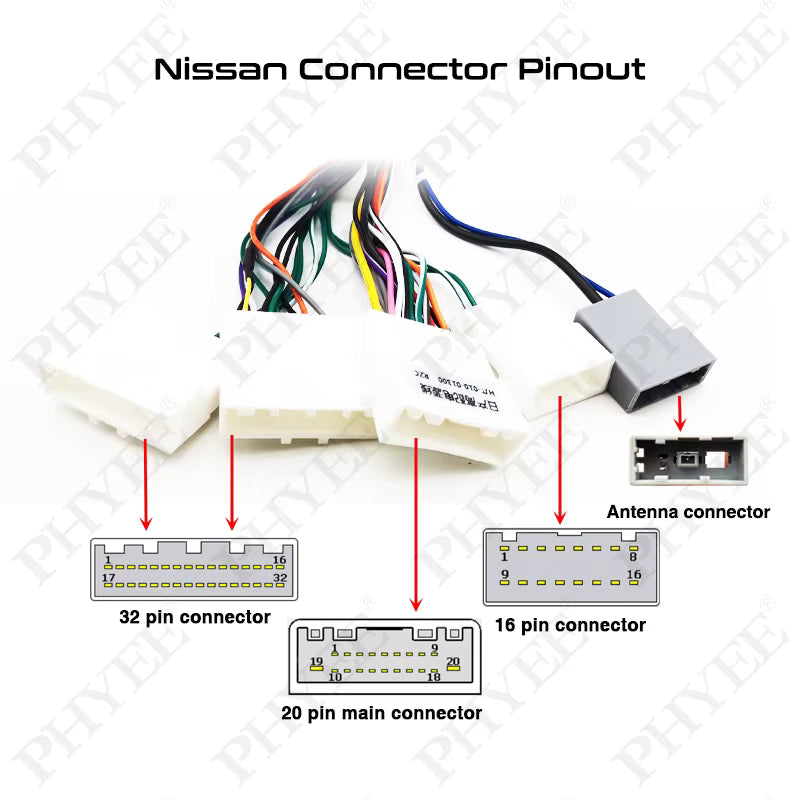 CAN BUS NISSAN CAMARA 360 DE 20 PINES (GRANDE)