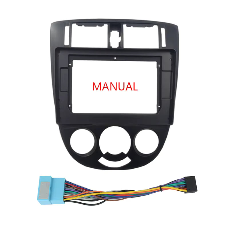 CONSOLA CHEVROLET OPTRA ADVANCE AIRE MANUAL + PACHA 2007 A 2014 - 9 (NEGRO MATE)