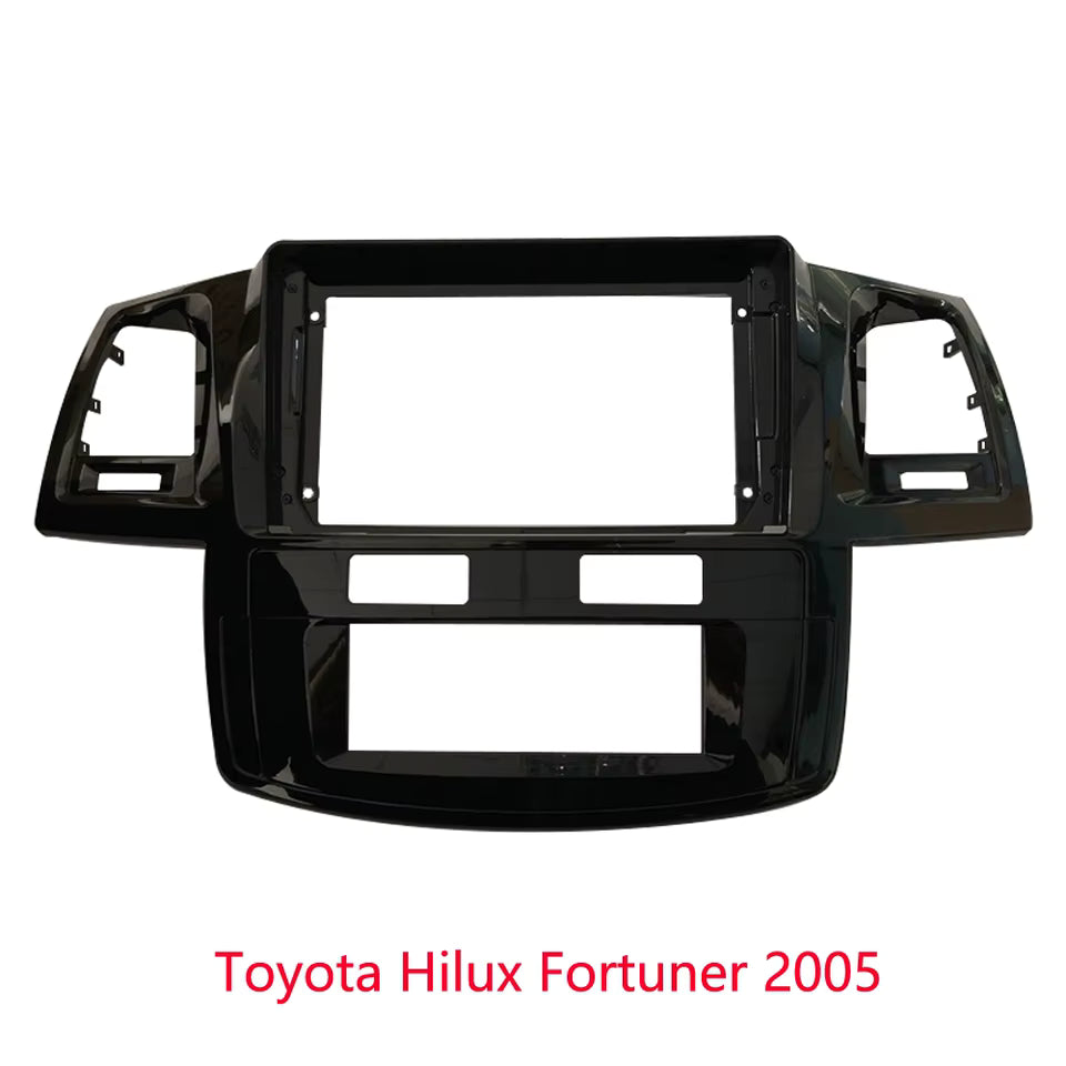 CONSOLA TOYOTA HILUX, FORTUNER, AIRE DIGITAL 2005 A 2008 - 9 (NEGRO BRILLANTE)