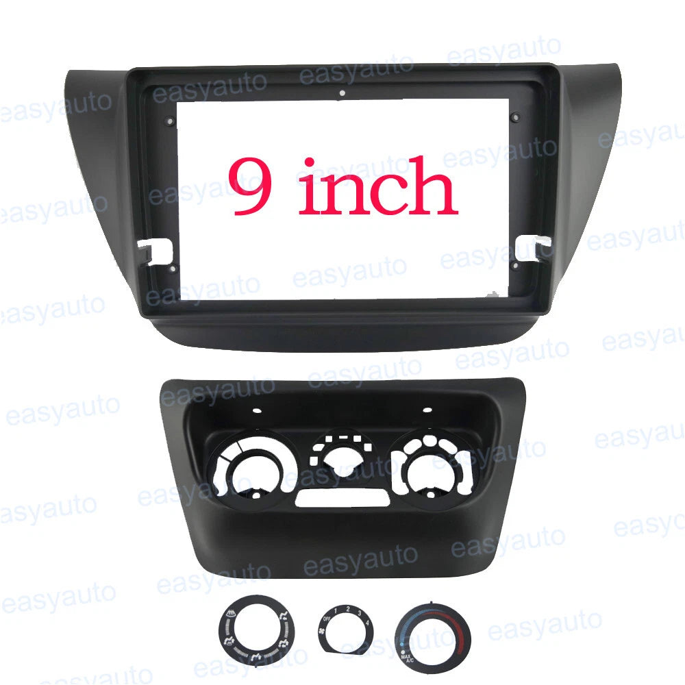 CONSOLA MITSUBISHI LANCER 2002 A 2007 - 9 (NEGRO MATE)
