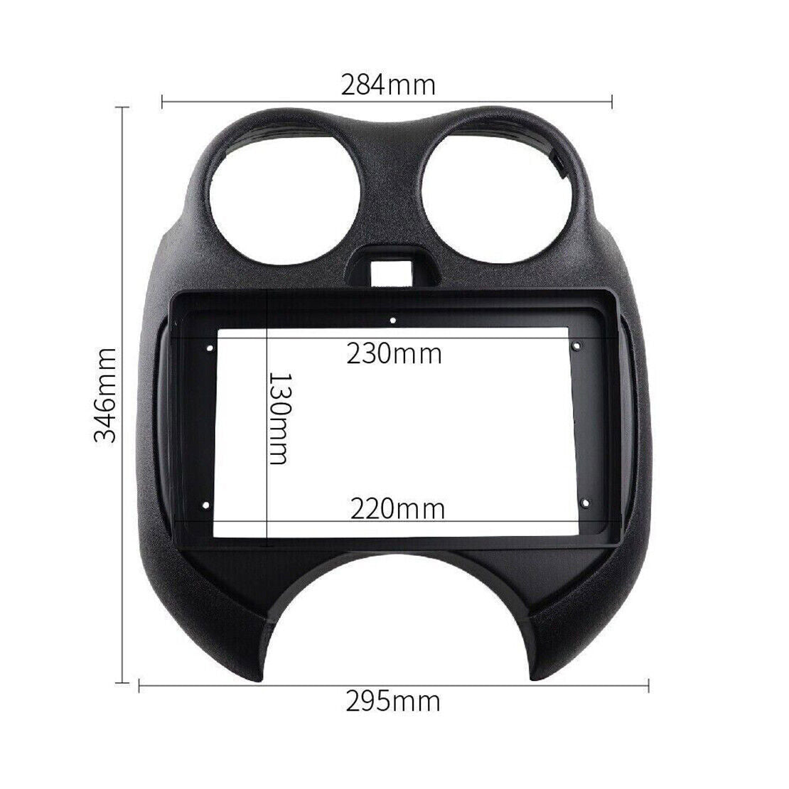 CONSOLA NISSAN MARCH 2012 A 2021 - 9 (NEGRO OPACO)