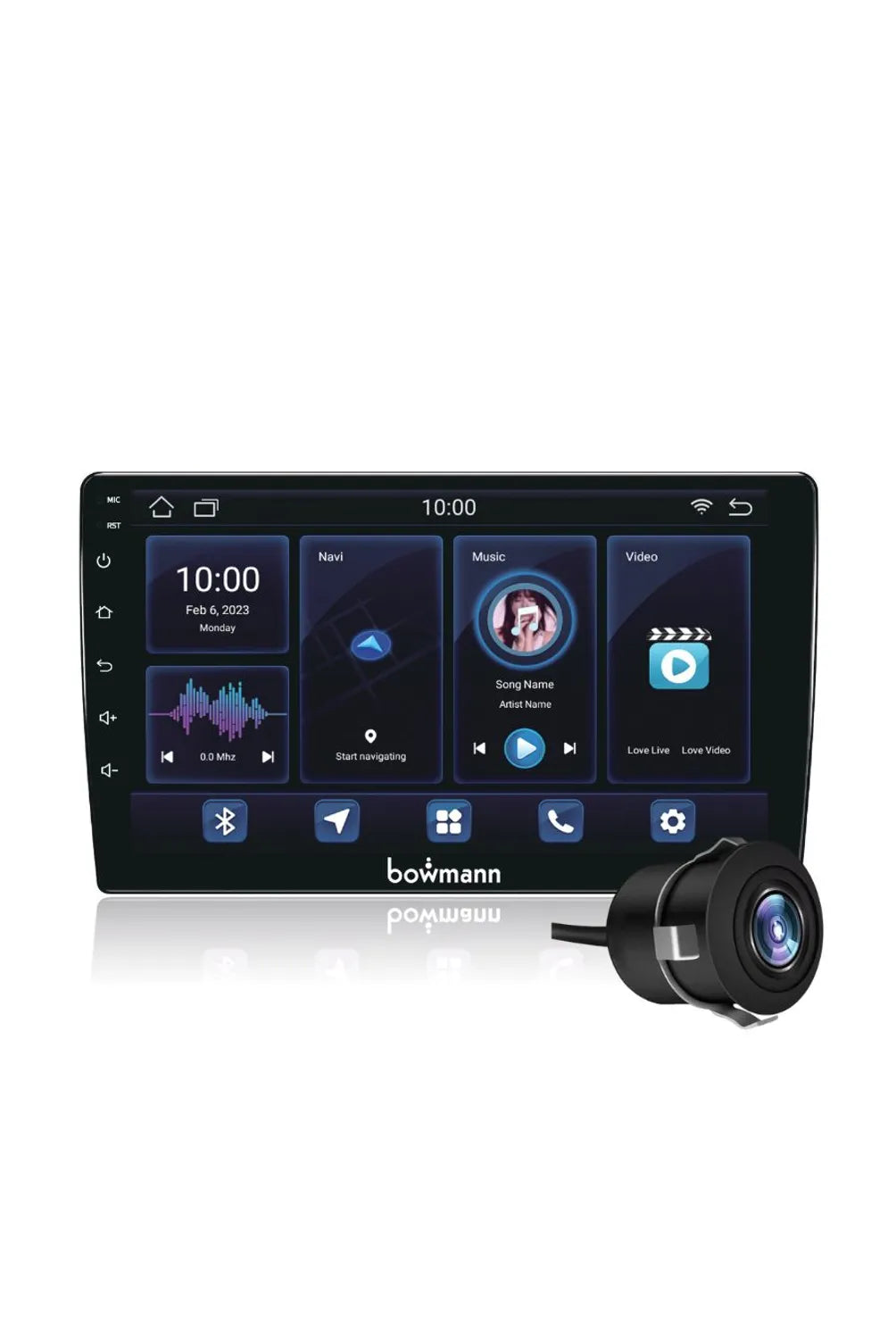 Radio Pantalla Android 9 Pulgadas 4GB RAM 64GB ROM + Cámara de Reversa